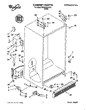CABINET Diagram and Parts List for 6ED20TKXDW01  Whirlpool Refrigerator