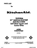 COVER Diagram and Parts List for KEBS276WBL0  KitchenAid Wall Oven