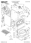 SECTION Diagram and Parts List for SEDS800HQ0  Whirlpool Dryer