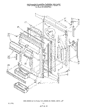 REFRIGERATOR DOOR Diagram and Parts List for ET18DKXTF04  Whirlpool Refrigerator