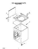 TOP AND CABINET, LIT/OPTIONAL Diagram and Parts List for LA5243XYW1  Whirlpool Washer