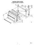 FREEZER DOOR Diagram and Parts List for ET18JKXRWR0  Whirlpool Refrigerator