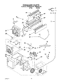ICEMAKER Diagram and Parts List for GD5NHGXLQ01  Whirlpool Refrigerator