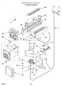ICEMAKER, LITERATURE Diagram and Parts List for KSSS36MDX04  KitchenAid Refrigerator