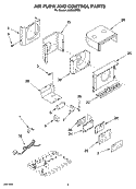 AIR FLOW AND CONTROL PARTS Diagram and Parts List for ACQ082PR3  Whirlpool Air Conditioner