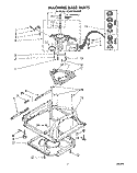 MACHINE BASE Diagram and Parts List for GCA2701XSW0  Whirlpool Washer