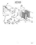 UNIT Diagram and Parts List for AK4000XZ1  Whirlpool Dehumidifier