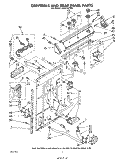 CONTROLS AND REAR PANEL Diagram and Parts List for LA5311XPW5  Whirlpool Washer