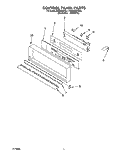 CONTROL PANEL Diagram and Parts List for KEBI200YBL1  KitchenAid Wall Oven