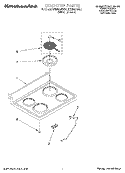 Part Location Diagram of 9750160GW Whirlpool COOKTOP
