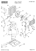 UNIT, LITERATURE Diagram and Parts List for CA12WR43  Crosley Air Conditioner