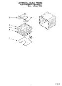 INTERNAL OVEN PARTS, OPTIONAL PARTS Diagram and Parts List for RS696PXGB12  Whirlpool Range