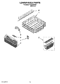 LOWER RACK PARTS, OPTIONAL PARTS (NOT INCLUDED) Diagram and Parts List for KUDL02IRBS4  KitchenAid Dishwasher