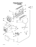ICEMAKER PARTS Diagram and Parts List for GD5THGXKS03  Whirlpool Refrigerator