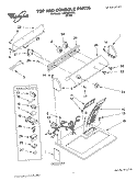 TOP AND CONSOLE, LITERATURE Diagram and Parts List for LGR3634JW2  Whirlpool Dryer