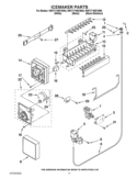 ICEMAKER PARTS Diagram and Parts List for WRT771REYB00  Whirlpool Refrigerator