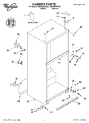 CABINET, LITERATURE Diagram and Parts List for ET8NHMXKQ02  Whirlpool Refrigerator