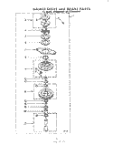 BASKET DRIVE AND BRAKE Diagram and Parts List for LA7680XKW1  Whirlpool Washer