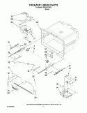 FREEZER LINER PARTS Diagram and Parts List for GI5SVAXVB02  Whirlpool Refrigerator