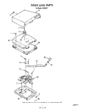 DOOR LOCK Diagram and Parts List for F8958W1  Roper Range