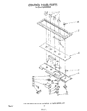 CONTROL PANEL Diagram and Parts List for SC8900EMH0  Whirlpool Cooktop