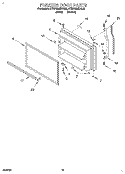 FREEZER DOOR, LIT/OPTIONAL Diagram and Parts List for KTRP20MDWH00  Whirlpool Refrigerator
