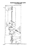 BRAKE AND DRIVE TUBE Diagram and Parts List for KAWE860WAL1  KitchenAid Washer