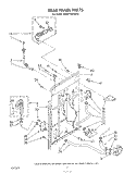 REAR PANEL Diagram and Parts List for KAWE760WAL0  KitchenAid Washer