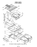 SHELF Diagram and Parts List for ET20GKXSW01  Whirlpool Refrigerator