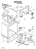 LINER PARTS Diagram and Parts List for ER2MHKXPL05  Whirlpool Refrigerator