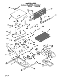 UNIT Diagram and Parts List for RT18BKXBL01  Roper Refrigerator