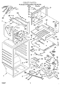LINER Diagram and Parts List for KTRS19KJBT01  KitchenAid Refrigerator