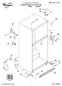 CABINET Diagram and Parts List for ET20GKXFN01  Whirlpool Refrigerator