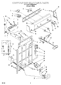 CONTROLS AND REAR PANEL Diagram and Parts List for TAWB600EQ0  Estate Washer