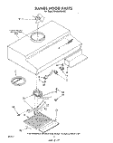 SECTION Diagram and Parts List for RH2024XLW0  Whirlpool Range Hood