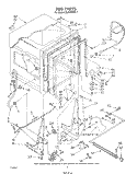 TUB , LIT/OPTIONAL Diagram and Parts List for DU7600XS1  Whirlpool Dishwasher