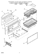 FREEZER DOOR AND BASKET Diagram and Parts List for KBRC36MHT01  KitchenAid Refrigerator