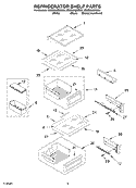 Part Location Diagram of 2302830 Whirlpool TRIM-SHELF