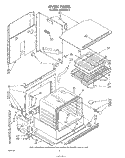 OVEN Diagram and Parts List for RB220PXK2  Whirlpool Wall Oven