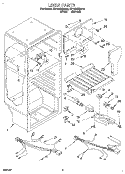 LINER, LIT/OPTIONAL Diagram and Parts List for ET14NKXDW10  Whirlpool Refrigerator