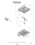 DISHRACK Diagram and Parts List for DP3000XRN1  Whirlpool Dishwasher