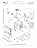 LOWER OVEN PARTS Diagram and Parts List for RBD275PVB03  Whirlpool Wall Oven