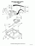 MACHINE BASE PARTS Diagram and Parts List for 7MWTW9315YW0  Whirlpool Washer