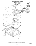 MACHINE BASE Diagram and Parts List for LA5700XSW1  Whirlpool Washer