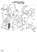 SECTION Diagram and Parts List for KEYL510BAL1  KitchenAid Dryer