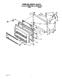 FREEZER DOOR Diagram and Parts List for ET20RKYYW00  Whirlpool Refrigerator