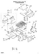 UPPER UNIT Diagram and Parts List for KSSS48MDX00  KitchenAid Refrigerator