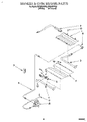 BROILER & OVEN BURNER Diagram and Parts List for SF365BEYN2  Whirlpool Range