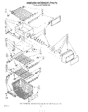 FREEZER INTERIOR Diagram and Parts List for ED25PMXRWR2  Whirlpool Refrigerator