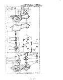 GEARCASE Diagram and Parts List for LA7680XKW1  Whirlpool Washer